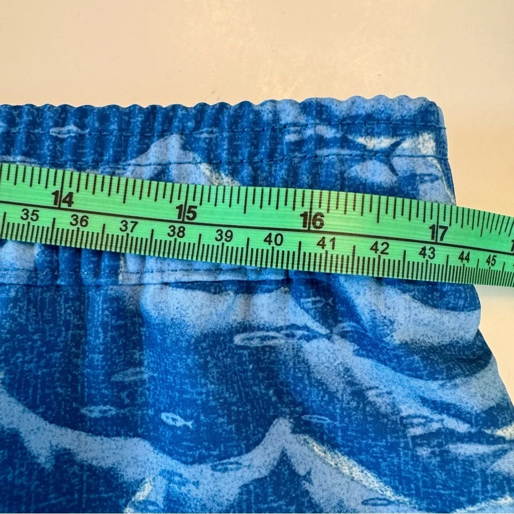 Huk Wave Volley 5.5” Inseam Swim Trunks Shorts Board Sz XL Blue Fishing Outdoors